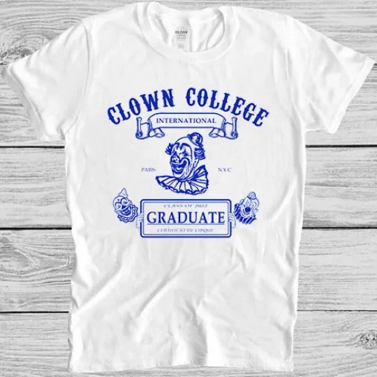 Discover Circus Clown College Pennywise Graphic T-Shirt for Men & Women