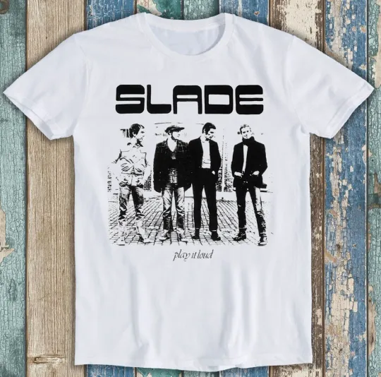 Discover Slade Music Rock 70s Meme Funny Gift Tee T Shirt M1441