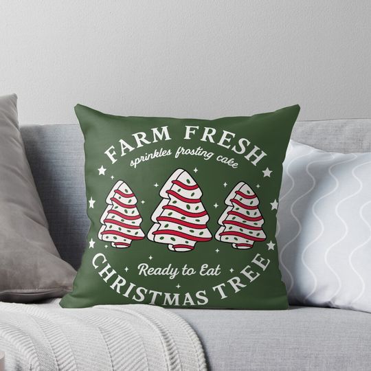 Discover Farm Fresh Christmas Tree, Christmas Tree Cake, Christmas Cake, Christmas  Pillow