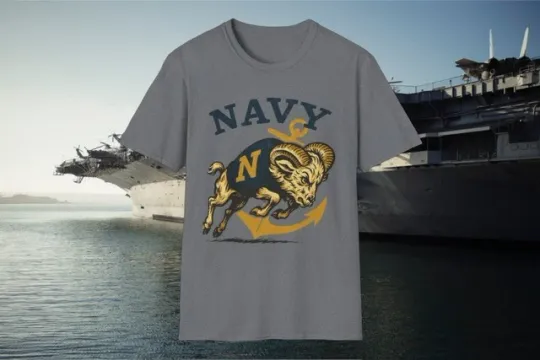 Discover Retro Navy Midshipmen T-Shirt Unisex Military Graphic Tee Naval Academy USA