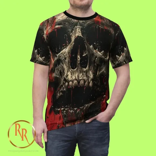 Discover Skull Halloween Theme Print 3D Shirt
