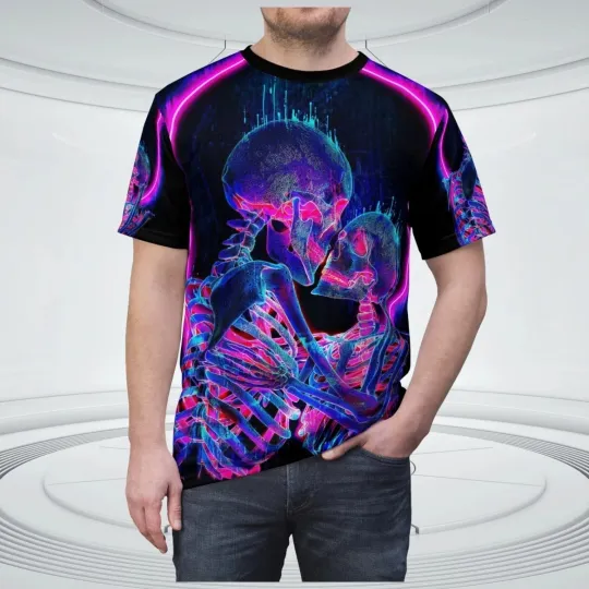 Discover Skeletons Halloween Theme 3D All Over Print T-shirt - AOP T-shirt