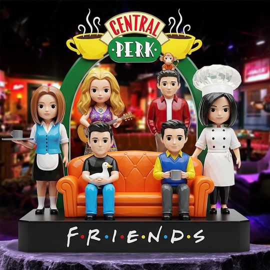Friends Series Shaped Acrylic Plaque, Personalized TV Show Plaque, Custom Friends Gift, Central Perk Plaque, Matching Friendship Sign