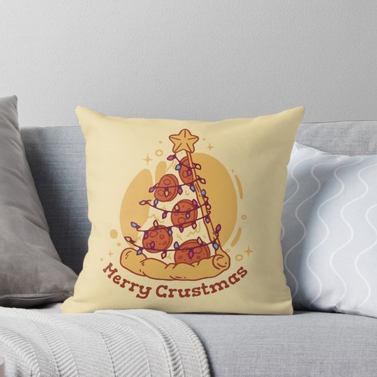 Discover Pepperoni pizza in christmas Pillow