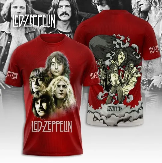 Discover LED ZPELIN 3D T-Shirt Gift For Fans Full Size S-5XL