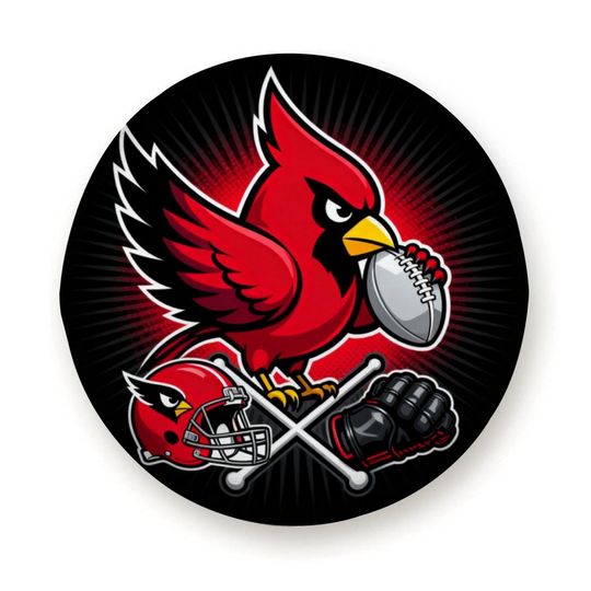 Discover Arizonna Cardinals football Spare Tire Cover | Red & Black Football Team Design | Jep Wrangler SUV RV Camper Tire Cover | Gift for Dad Husband