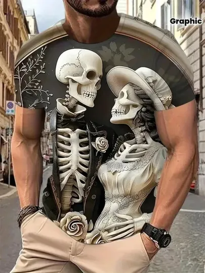 Discover Pumpkin Jack-o_-Lantern Ghost 3D All Over Print T-shirt Men Women Halloween Shir