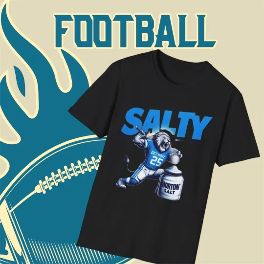 Discover 2025 Dan Campbell Salty T-Shirt Detroit Lions Unisex Tee football Football Fan