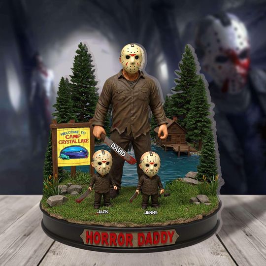 Discover Personalized Jason Voorhees Shaped Plaque, Horror Daddy Acrylic Plaque, Friday The 13th Plaque, Gift For Him, Funny Father Day Gift