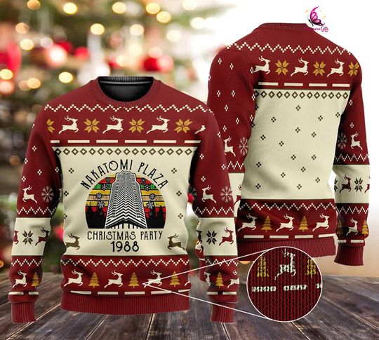 Nakatomi Plaza Christmas Sweater | Nakatomi Plaza Christmas Party 1988 Sweatshirt