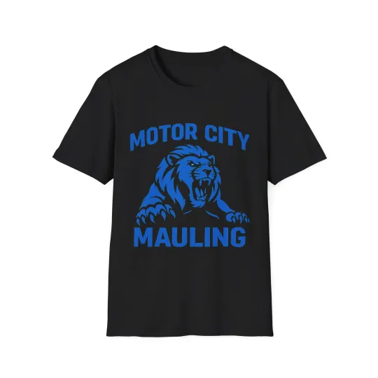 Discover Detroit Lions Motor City Mauling T-Shirt Football Fan Gear Graphic Tee