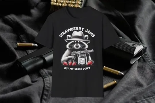 Discover Funny Strawberry Jams But My Glock Doesnt Unisex T-Shirt, Glock Humor Tee