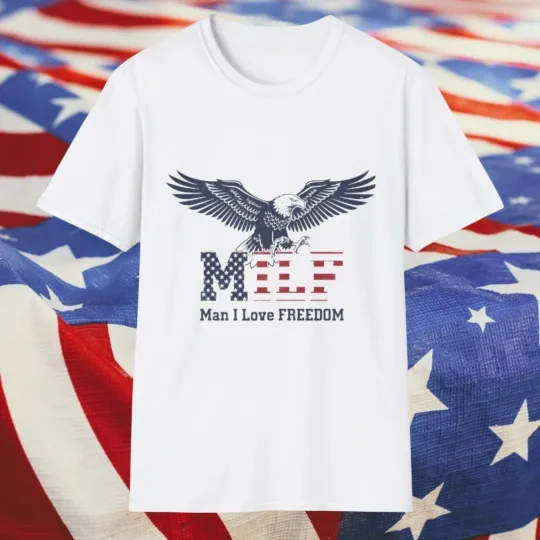 Discover Patriotic Eagle T-Shirt, Man I Love Freedom Shirt, Unisex Tee