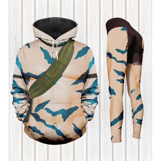 Discover Miles Socorro Cosplay Hoodie Leggings, Avatar Disney Costume, The Way of Water Shirt, Animal Kingdom The World of Avatar Women Outfit