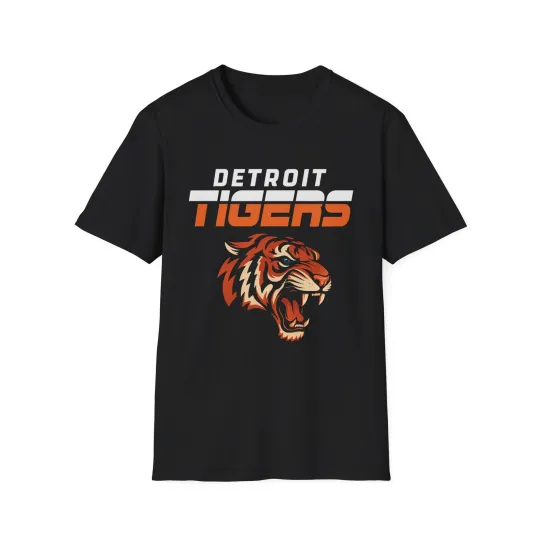 Discover Detroit Tigers T-Shirt Bold Tiger Graphic & Logo Tee