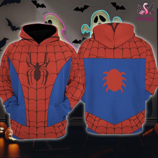Spider Man Hoodie Sweatshirt, Spiderman Costume Outfit, Spiderman Cosplay