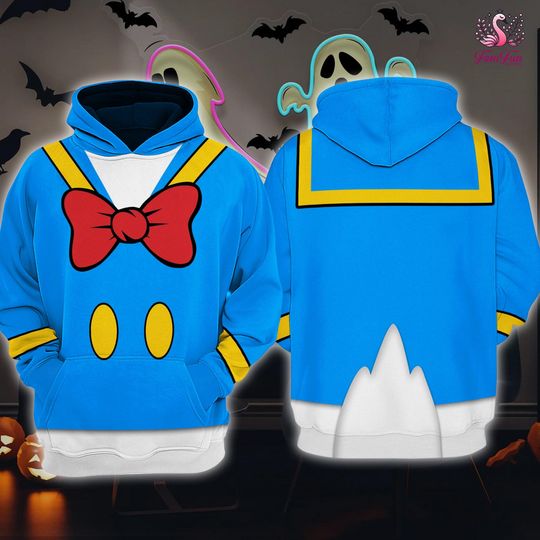 Discover Donald Duck Costume 3D T-Shirt, Mickey And Friends Halloween Costume Shirt, Disneyland Halloween Cosplay Party