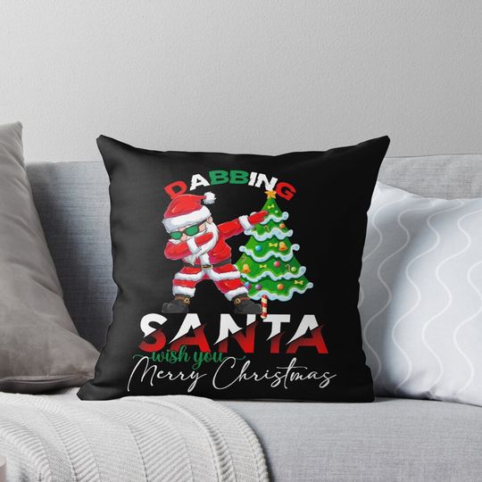 Dabbing Santa  Pillow