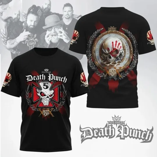 Five Finger Death Punch Best Of XX 3D AOP T Shirt Full Size