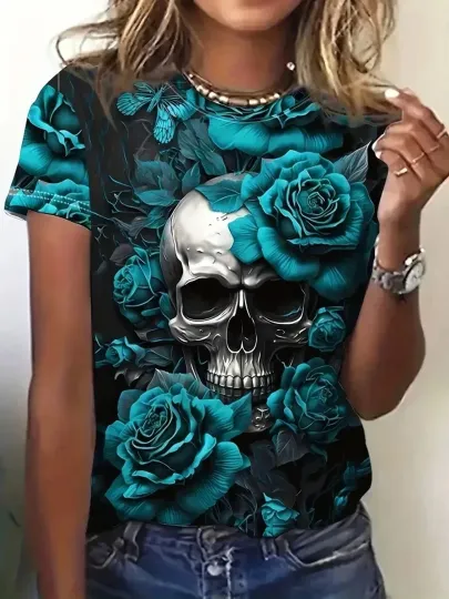 Discover 3D Haunted House Halloween T-shirt Spooky All Over Print Men Women Unisex Gift