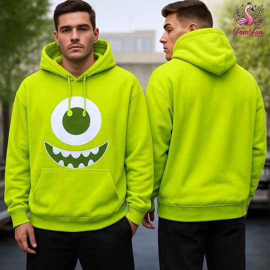 Discover Monsters Incs Costume Hoodie, Monsters Incs Family Halloween Shirt, Monsters University, Mike Wazowski Boo Sully Shirt, Halloween Party