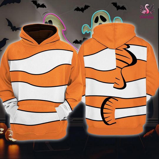 Marlin Costume T-Shirt Sweatshirt Hoodie, Marlin Halloween Cosplay Outfit