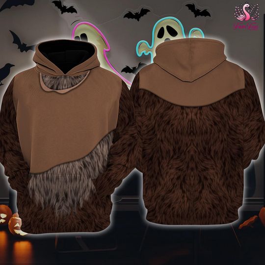 Discover Starwars Ewok Costume T-shirt Hoodie, Ewok Starwars Halloween Costume Shirt Ewok Cosplay Galaxy Edge Shirt Starwars Disneyland Trip Shirt