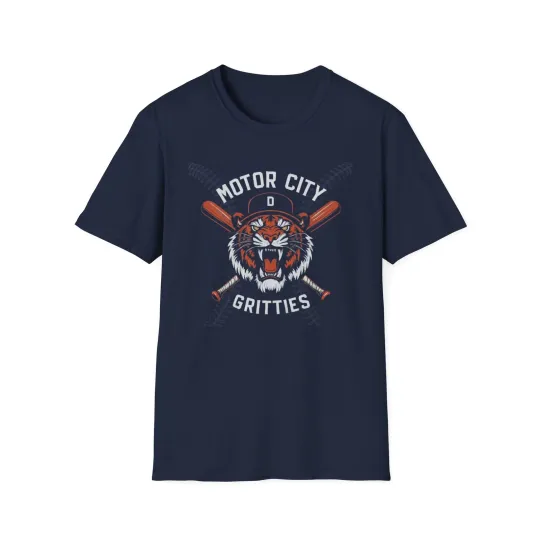 Discover Motor City Gritties Detroit Tiger Baseball Tee Premium Graphic T-Shirt