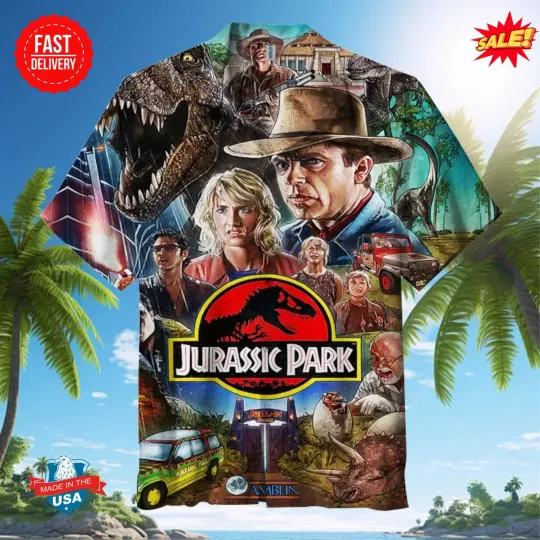Discover Jurassic Park Unisex Hawaiian Shirt Vintage