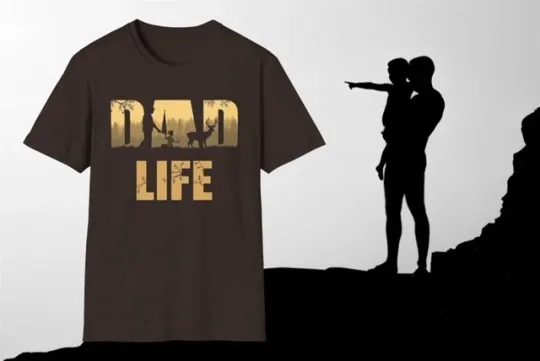 Discover Dad Life T-Shirt, Father Son Daughter, Casual Wear, Soft Tee, Family