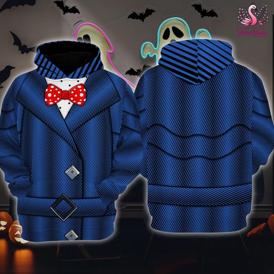 Mary Poppins Cosplay Hoodie, Mary Poppins Costume Shirt, Mary Poppins Sweatshirt Hoodie