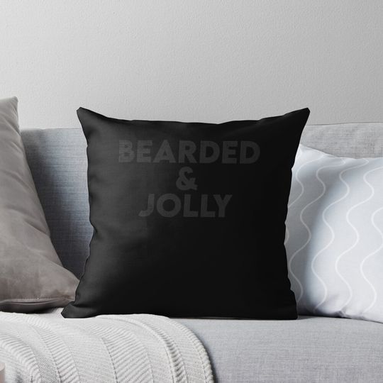 Discover Santa Bearded And Jolly Xmas Pajamas Christmas Party Outfit Pillow