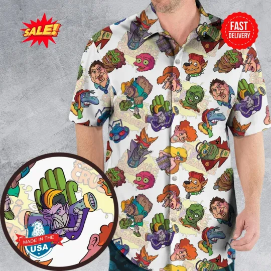 Discover Mutant Merch Toxic Crusaders Hawaiian Shirt Men’s