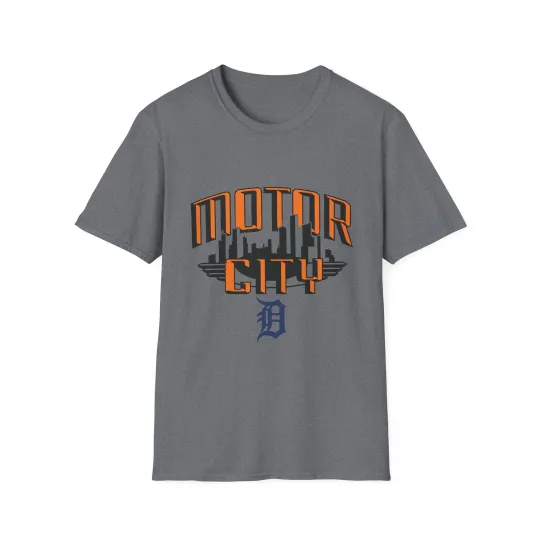 Discover Motor City Detroit Tigers T-Shirt Vintage Style with Skyline & Old English