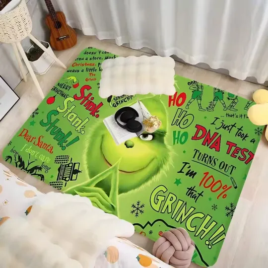 Discover Cartoon THE G-GRINCHS Room Mats INS Style Soft Bedroom Floor House Laundry Room