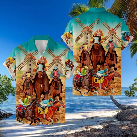 Discover Horse Racing Hawaiian Shirt