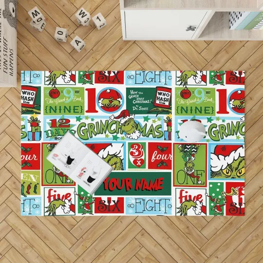 Discover funny character Regtangle Rug, Christmas Rectangle Rug No Rounded Corners