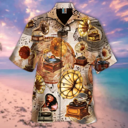 Discover All About Gramophone Vinyl Records Hawaiian Shirt