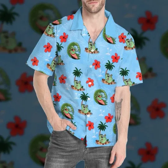 3D Ghostbusters Slimer Ugly Hawaii Vibe Custom Hawaiian Shirt