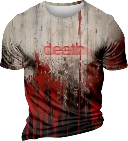 Discover Scary Bloody Halloween T-Shirt - 3D All Over Print T-shirt - AOP T-shirt