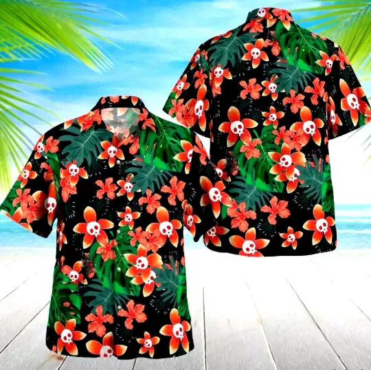 Dracula Hotel Transylvania Hawaii Shirt, Tropical Hawaiian Shirt, Summer Hawaii