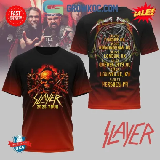 Discover Slayer Celebration 2025 Tour 3D T-Shirt Men Women