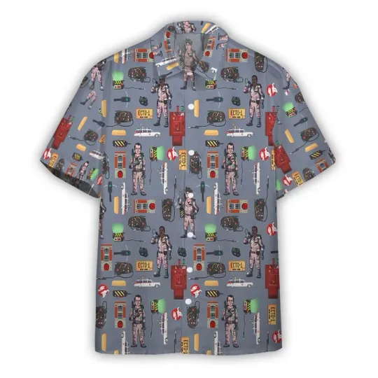 3D Ghostbusters Team Hawaii Vibe Custom Hawaiian Shirt