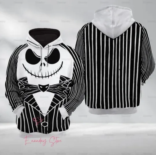 Discover Halloween Jack Skellington Costume Hoodie, Nightmare Before Christmas Shirt
