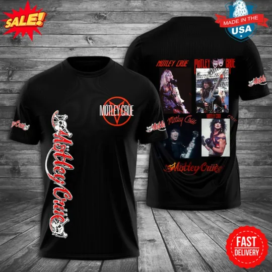 Discover Motley Crue 3D Shirt Men’s T-Shirt