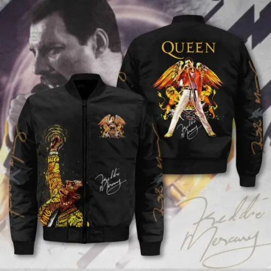 Discover Freddie Mercury 3D Bomber Jacket