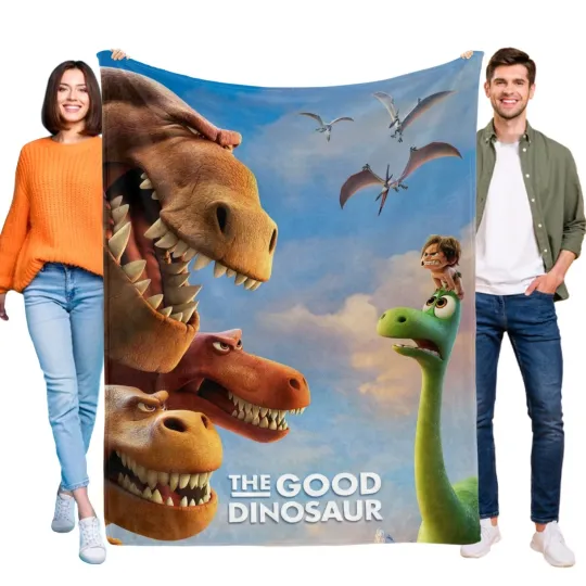 Discover The Good Dinosaur Fleece Blanket – Soft Bed and Sofa Throw for Kids