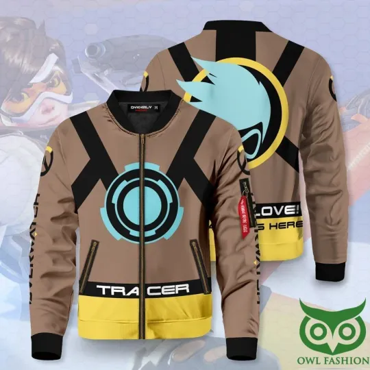 Discover Hero Tracer Heroes of The Storm Printed Bomber Jacket