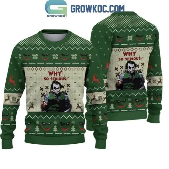 Joker Why So Serious Ugly Christmas Sweater