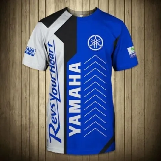 Discover Yamaha Blue Top Gift-Men_s T-Shirt 3D- SIZE S-5XL Printed 3D New